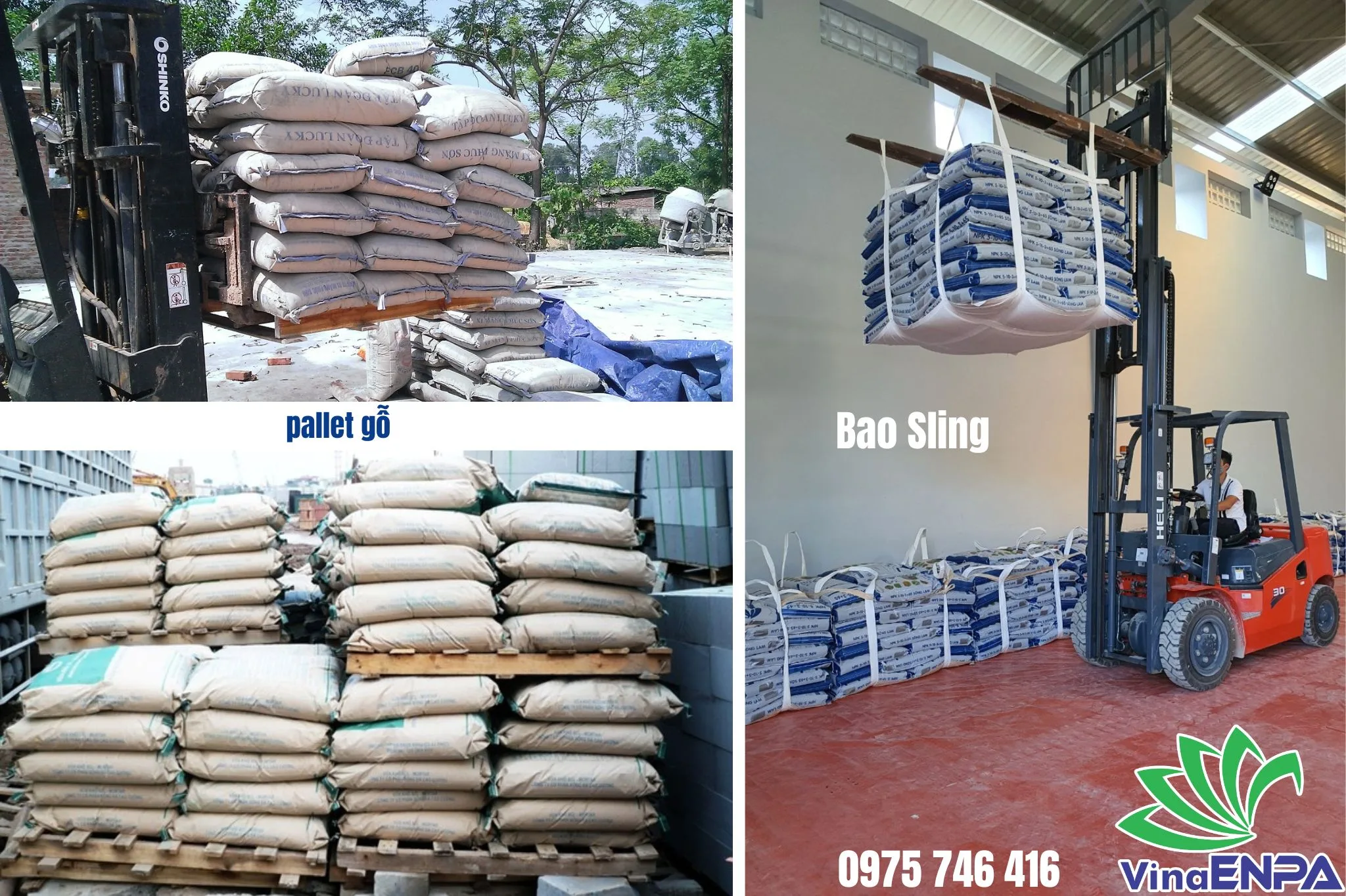 So sánh bao sling và pallet gỗ