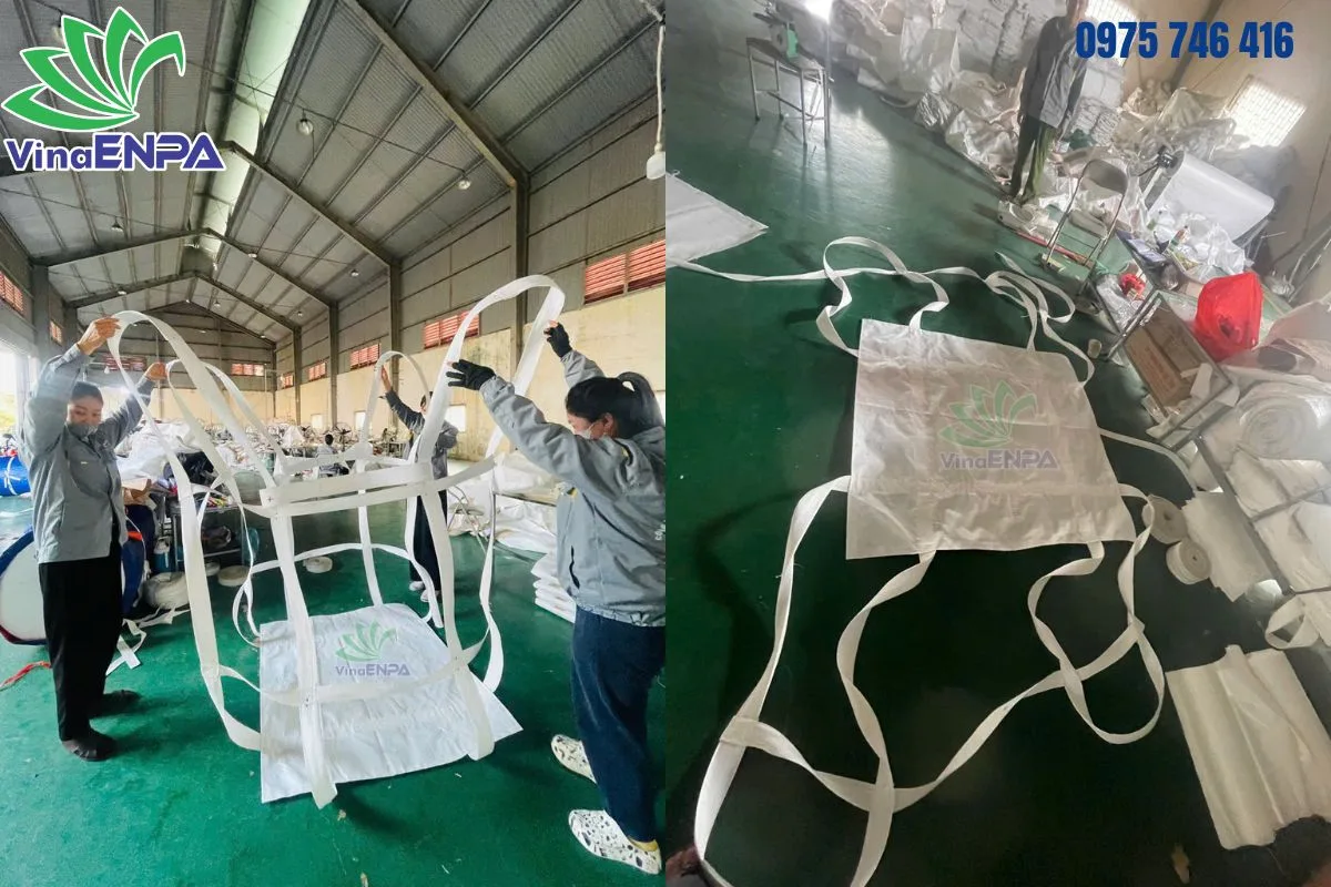 Bao sling pallet dây sản xuất tại VinaENPA